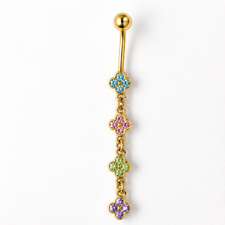 Piercing Trevo | Umbigo